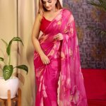 Premium Tebby Organza Saree - 5383
