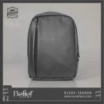 Belif Leather Office Laptop Backpack for Men in Black Color